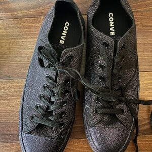 Purple Glitter Converse Chuck Taylor Size 9 Men’s Shoes Womens Size 11
